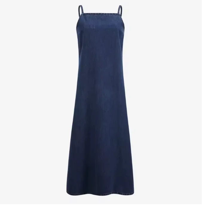 Denim Jumper Dress - Image 6