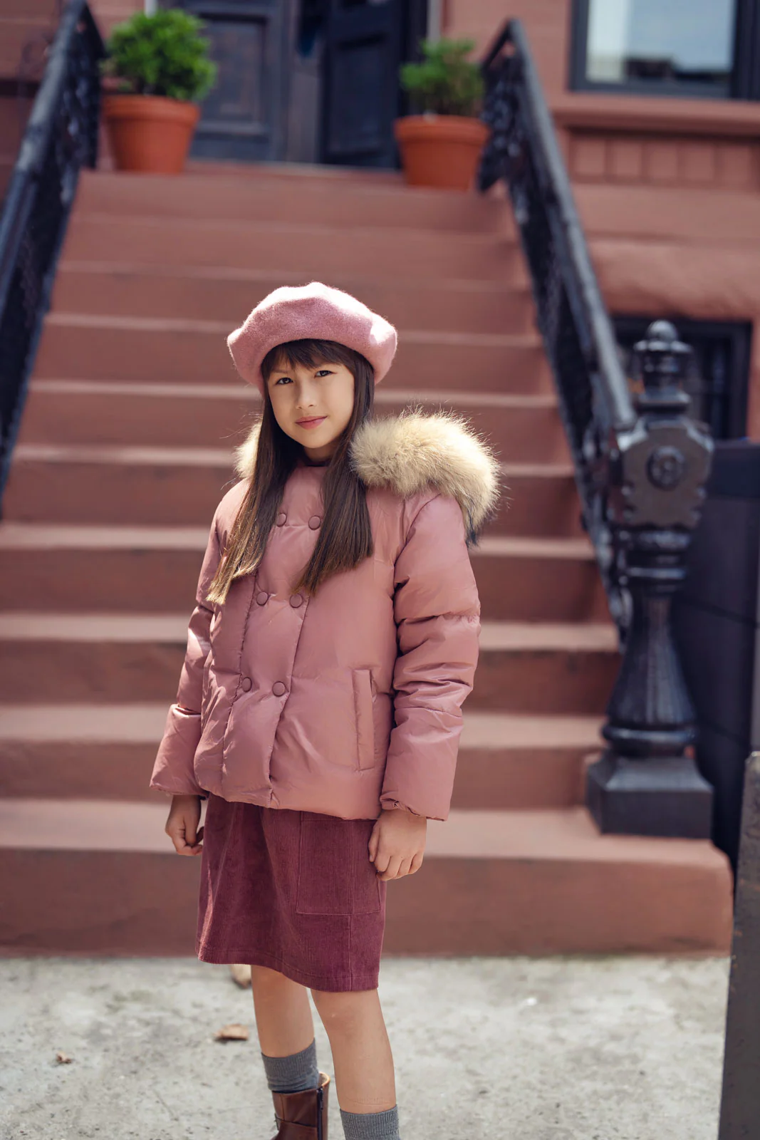 Down Button Coat - Image 2