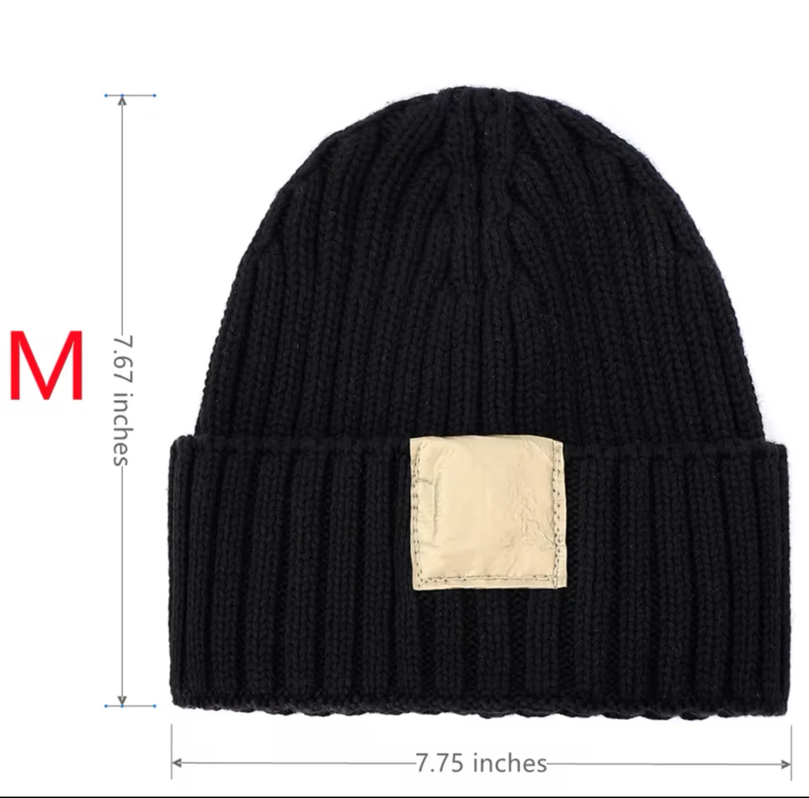 Knit Patch Hat - Image 3