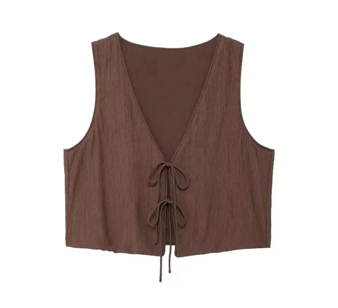 Maxi Crinkle Skirt & Vest Set - Image 2