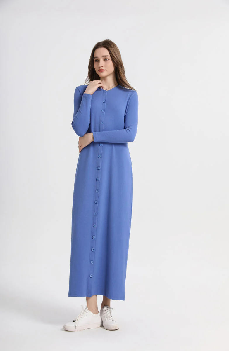 Ribbed Button Maxi Sand - Image 4