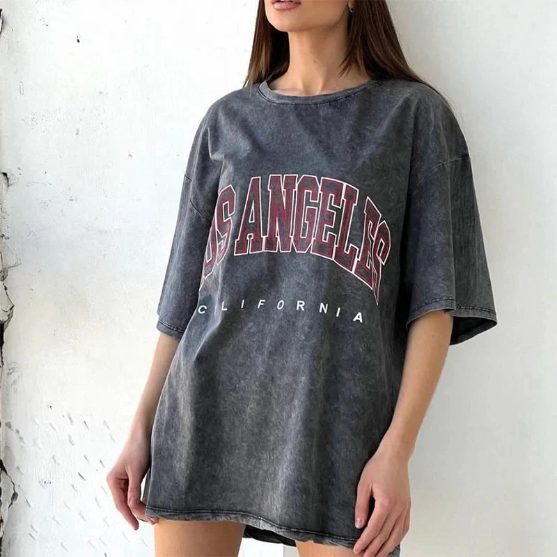 Oversized Denim Washed Tee