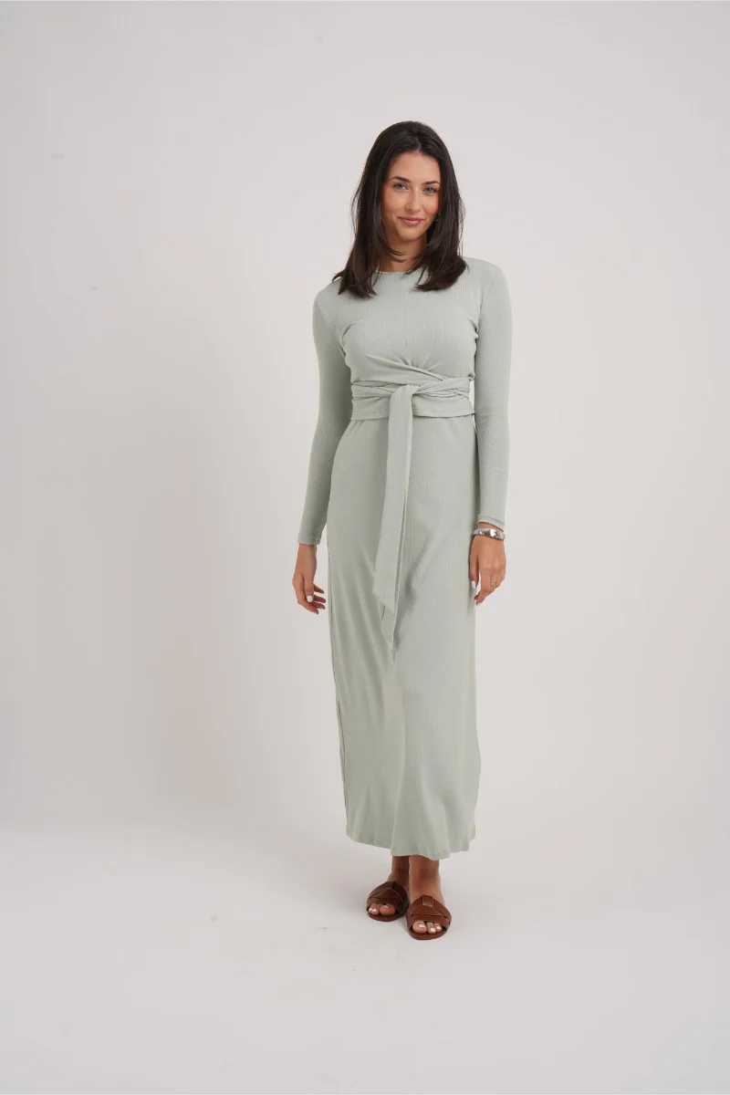 Ribbed Wrap Set Rose - Image 5
