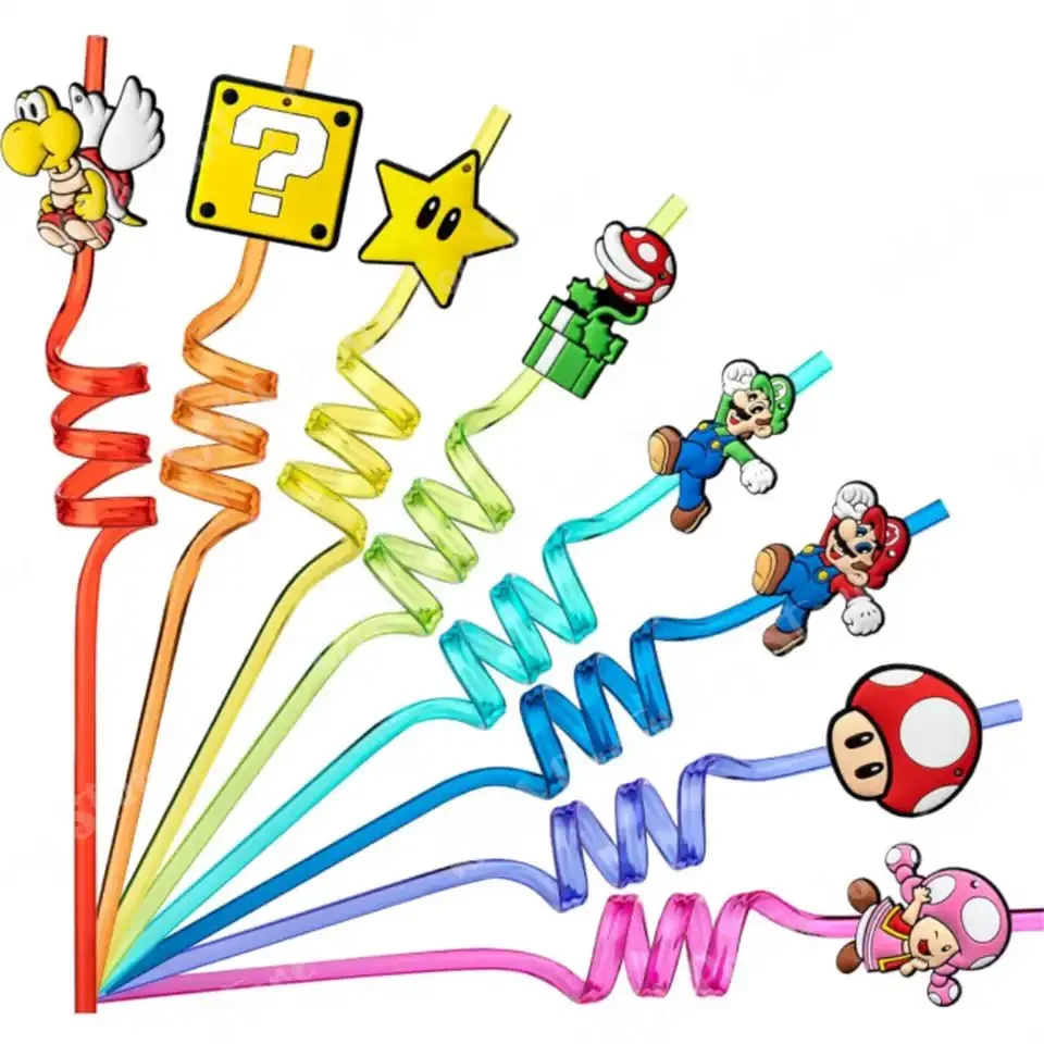 Super Mario Straws