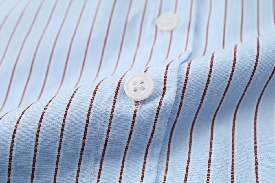 The Riviera Stripe Dress- POWDER BLUE - Image 6