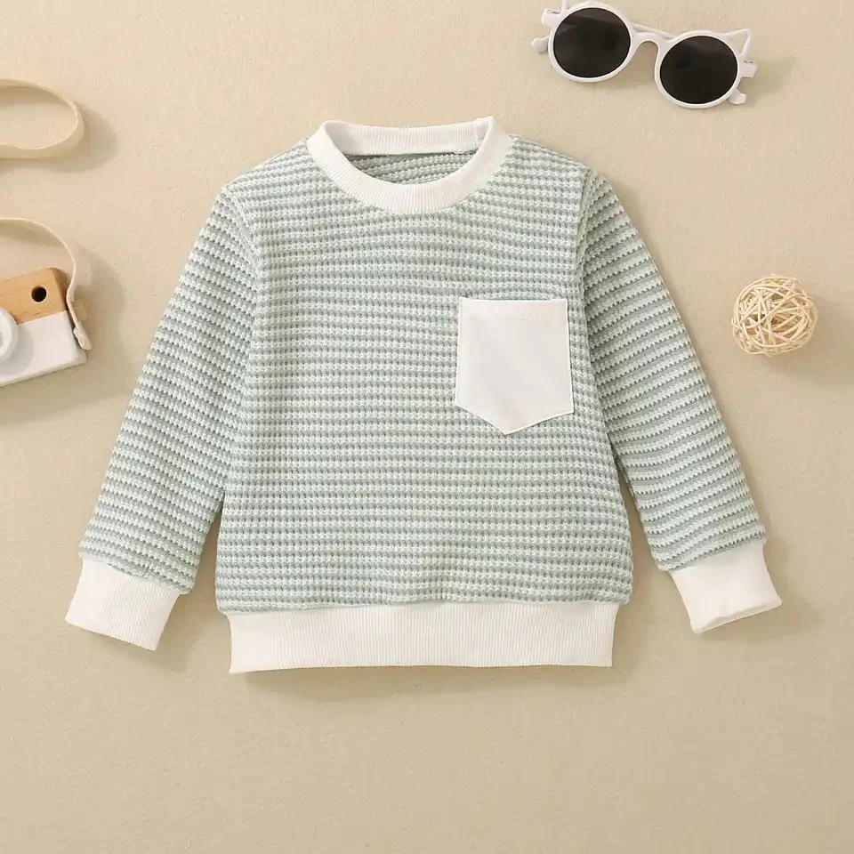 Waffle Knit Sweatshirt